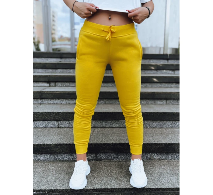 Dámské tepláky FITS žluté UY0534