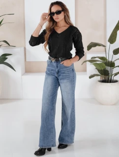 DARIA dámský svetr černý FashionStreet MY1722