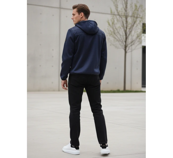 Pánská přechodná bunda prošívaná tmavě modrá FashionStreet TX4401