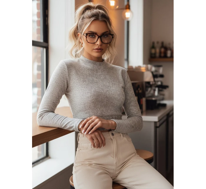 Dámský svetr LARA světle šedý model 21972235 - Dstreet