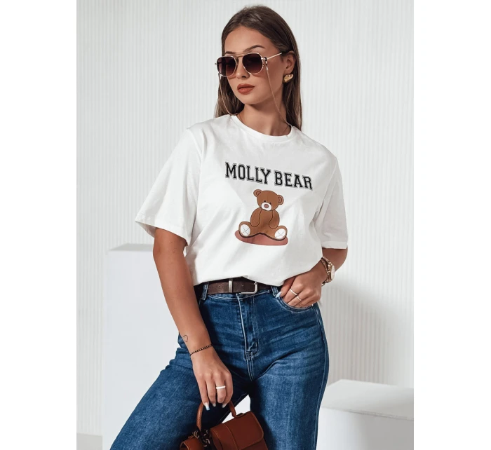 Dámské tričko ecru Dstreet model 21976474 - FashionStreet