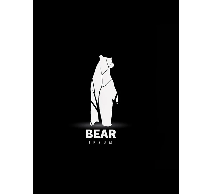 Pánské tričko s nápisem BEAR NX062R