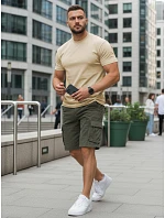 Tshirt męski beżowy model 22120902 - FashionStreet