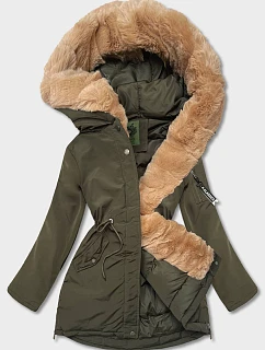 DAMSKA PARKA ZIMOWA KHAKI model 21245131 - CANADA Mountain