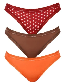 CALVIN KLEIN WOMEN'S FIGS 3-PACK BIKINI dámské