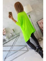 Oversize halenka zelená neonová Oversize halenka zelená neonová
