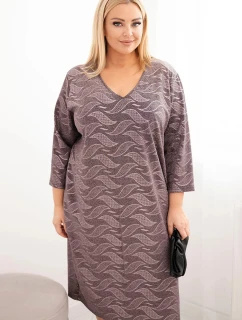 Dámské šaty z model 21725293 Plus Size s výstřihem do V fango - K-Fashion