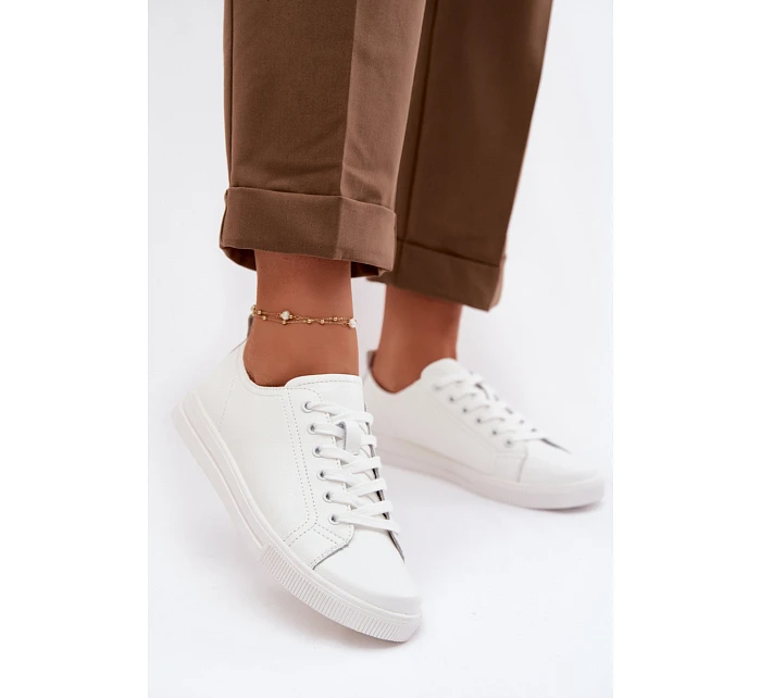 Kožené dámské tenisky Vinceza 79536 Bílé