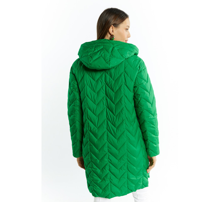 Monnari Kabáty Dámský prošívaný kabát Bottle Green