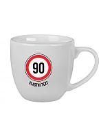 Personalizovaný keramický hrníček 400 ml - narozeninová dopravní značka Personalizovaný keramický hrníček 400 ml - narozeninová dopravní značka