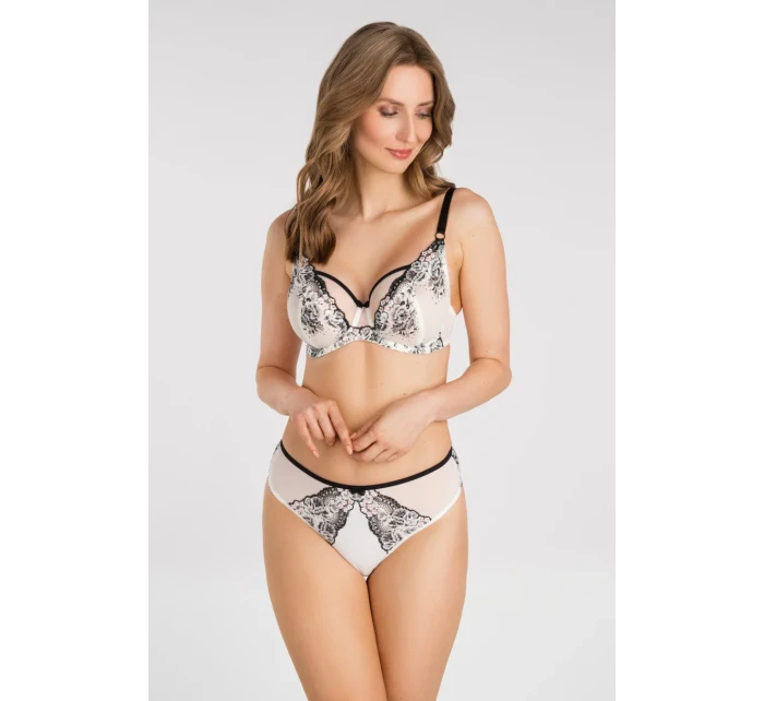 K840 BLACK & WHITE SOFT BRA