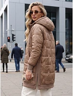 kurtka damska pikowana z kapturem  model 22347484 - FashionStreet