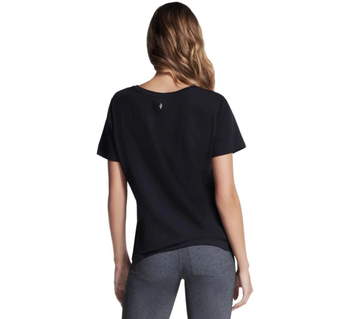 Skechers Pima Tričko s výstřihem do V TP130-BLK Black M Skechers Pima Tričko s výstřihem do V TP130-BLK Black M