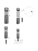 SOLÁRNÍ LAMPA 4,5X15CM INOX 6KS GRUNDIG SOLÁRNÍ LAMPA 4,5X15CM INOX 6KS GRUNDIG