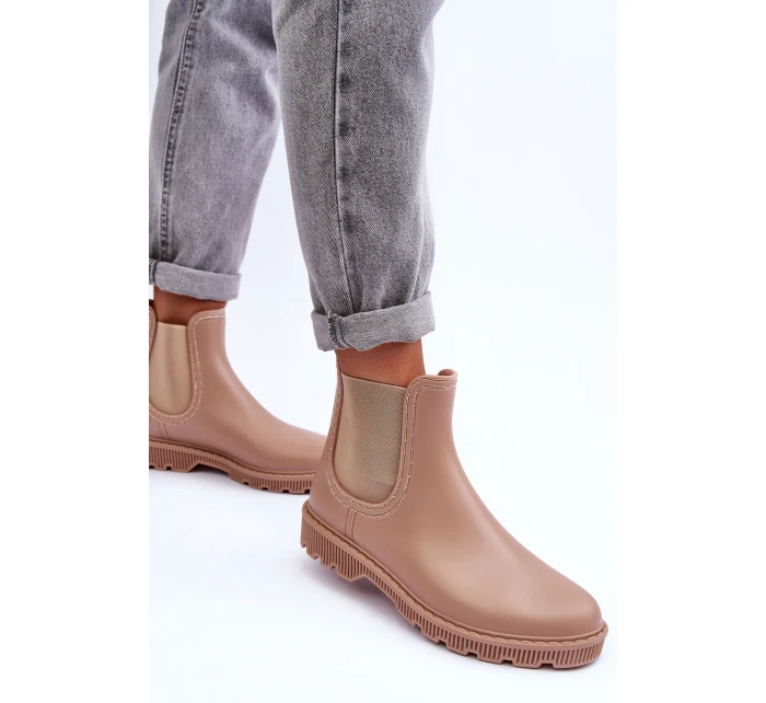 Dámské gumáky Bežové model 21628806 - Boto Dámské gumáky Bežové model 21628806 - Boto