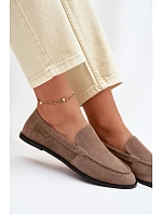 Dámské mokasíny z přírodního semiše Big Star model 22069362 Béžové - Big Star Shoes Dámské mokasíny z přírodního semiše Big Star model 22069362 Béžové - Big Star Shoes