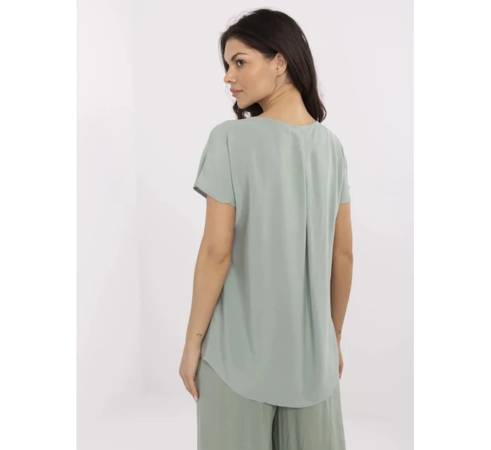 Halenka D73761M11171B pistáciová Halenka D73761M11171B pistáciová