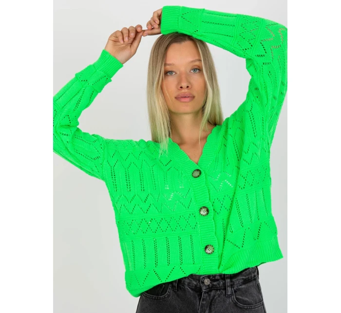 Dámský svetr LC SW model 17650220 fluo zelená - FPrice