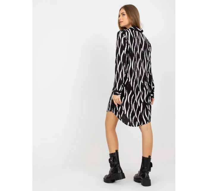 Šaty TO SK 1103 22.18 černobílé