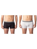 Dvojbalení bavlněných boxerek COTTON STRETCH BOXER 2x - BELLINDA - černá