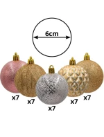 BOMBKA DEKORACYJNA PLASTIKOWA SET 35  RÓŻOWY model 21832993