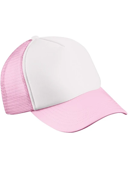 Daiber MB 71 Dětská 5 panelová síťovaná kšiltovka 03.0071 white/baby pink Daiber MB 71 Dětská 5 panelová síťovaná kšiltovka 03.0071 white/baby pink