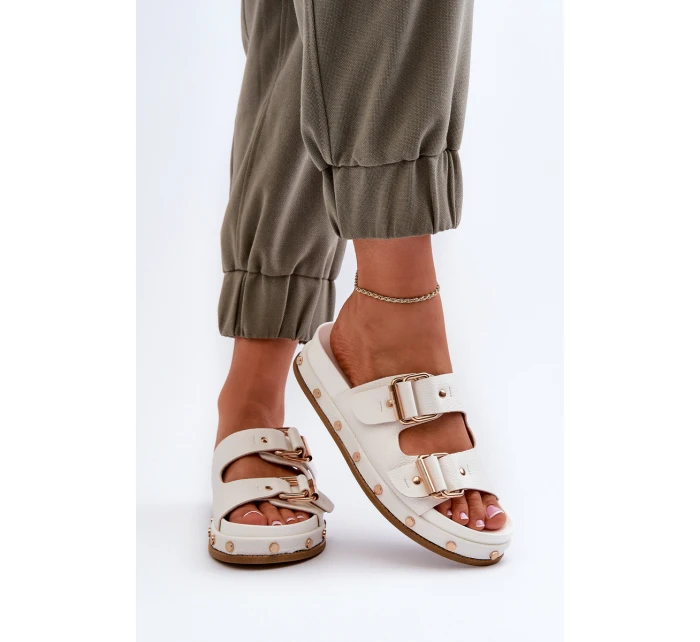 Dámské žabky na platformě Big Star model 21653891 Bílé - Big Star Shoes Dámské žabky na platformě Big Star model 21653891 Bílé - Big Star Shoes