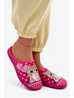 Dámské pantofle Kočka Růžové s Gumičkou Inblu EC000093