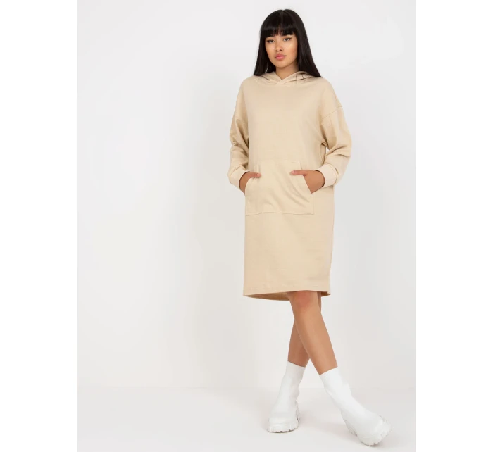 Šaty D10044C30296A světle béžové
