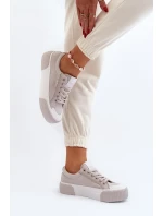 Dámské tenisky se silnou podrážkou Lee Cooper šedá Dámské tenisky se silnou podrážkou Lee Cooper šedá