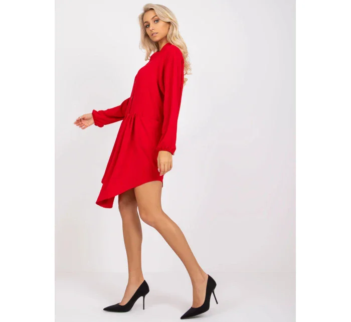 Dámské šaty CHA-SK-1027.15 Tmavě červená - FPrice