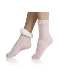Extrémně teplé ponožky EXTRA WARM SOCKS Pudr růžová - BELLINDA
