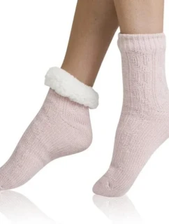 Extrémně teplé ponožky EXTRA WARM SOCKS Pudr růžová - BELLINDA