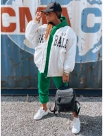 Dámská baseballová bunda BASKET bílá FashionStreet TY3118