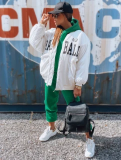 Dámská baseballová bunda BASKET bílá FashionStreet TY3118