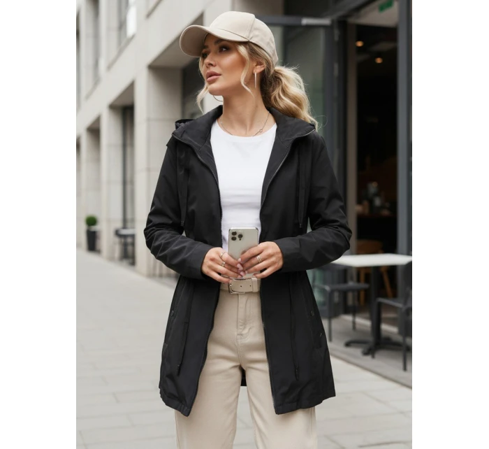 Dámská bunda parka s kapucí černá FashionStreet TY5569