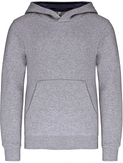 K 453 Dětská kontrastní mikina s kapucí oxford model 22509466 - Kariban