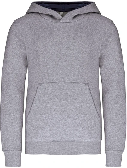 Kariban K 453 Dětská kontrastní mikina s kapucí 20.K453 oxford grey/navy Kariban K 453 Dětská kontrastní mikina s kapucí 20.K453 oxford grey/navy