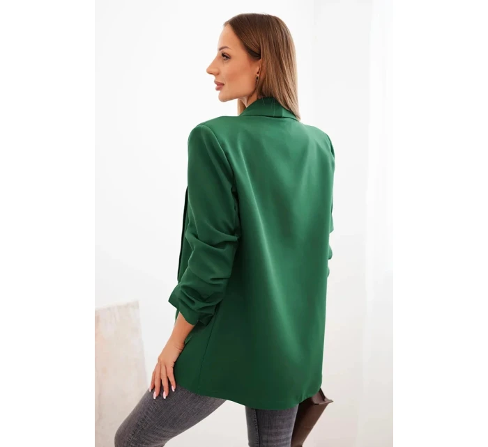 Sako s klopami elegantní zelené Sako s klopami elegantní zelené