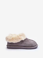 Dámské Papuče Se Svrškem Šedou Lanoze