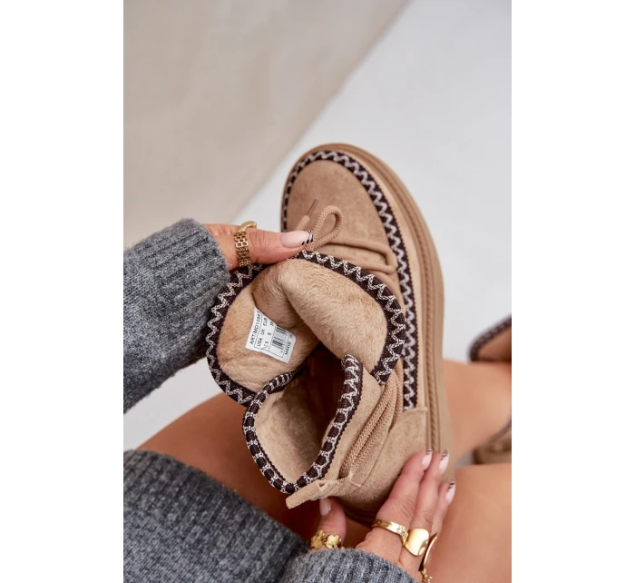 Dámské Sněhule S Na Platformě Hnědé model 21680237 - Boto Dámské Sněhule S Na Platformě Hnědé model 21680237 - Boto