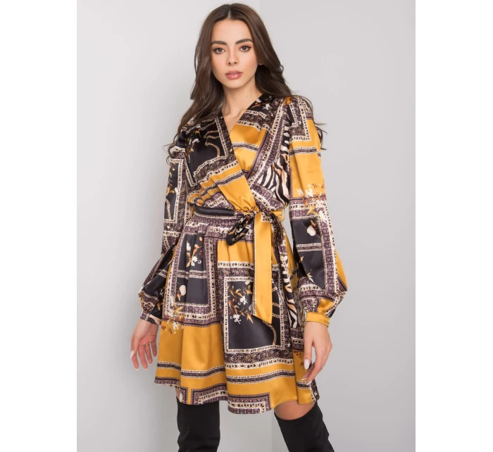 Sukienka LC SK 22K model 20961767 czarno żółty - FPrice