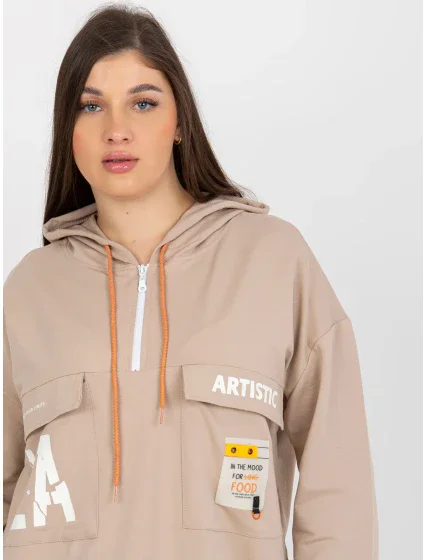 Mikina RV BL model 18385425 béžová - FPrice Mikina RV BL model 18385425 béžová - FPrice