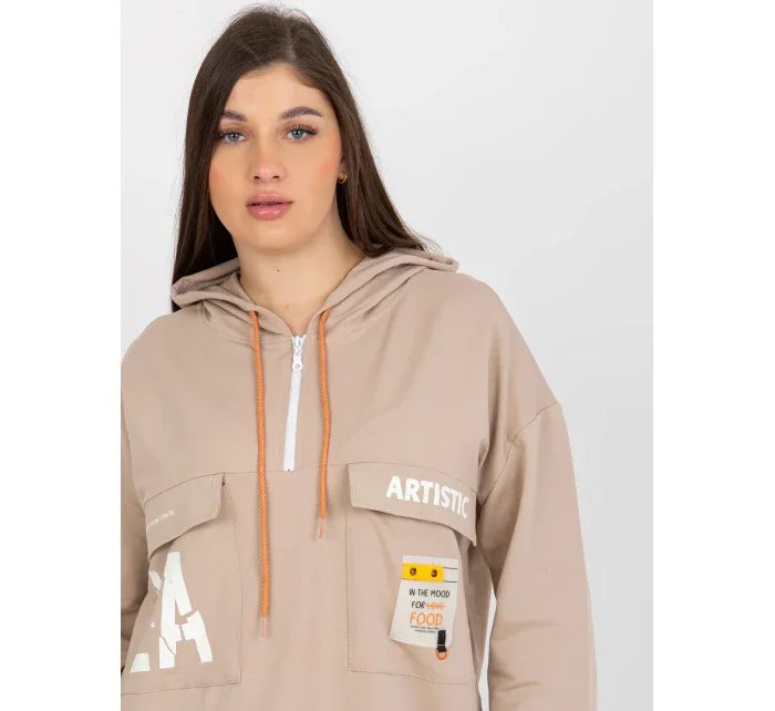 Mikina RV BL model 18385425 béžová - FPrice Mikina RV BL model 18385425 béžová - FPrice