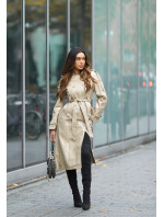 Sexy kožený kabát Musthave / Trenchcoat