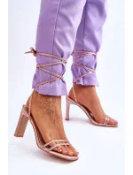 Sandály na šněrování model 179622 Step in style Sandály na šněrování model 179622 Step in style