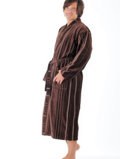 TERAMO 1223 pánské bavlněné kimono čokoládově hnědá - Vestis