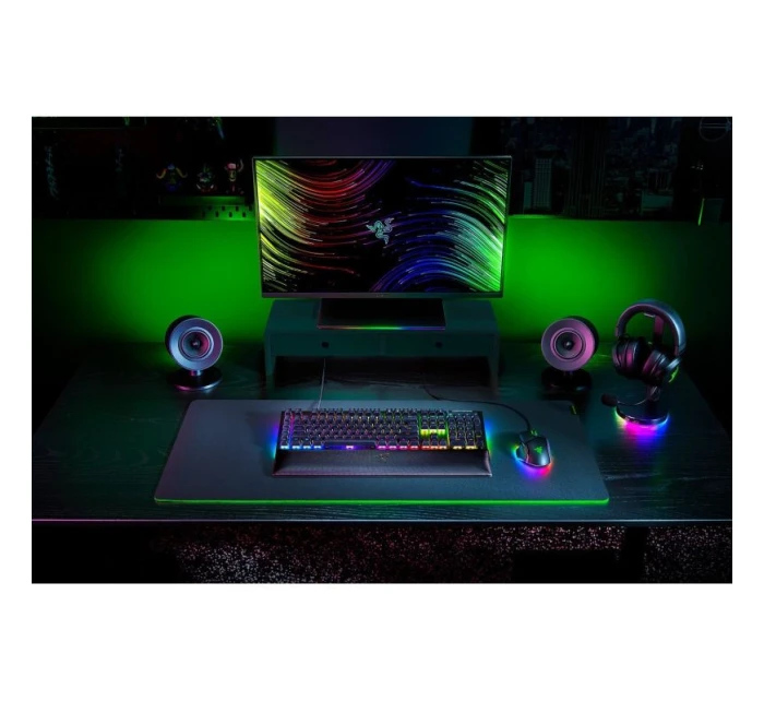 Klávesnice Razer BlackWidow V4 - podsvícení - USB-C - QWERTZ - němčina - spínač kláves: Razer Green Klávesnice Razer BlackWidow V4 - podsvícení - USB-C - QWERTZ - němčina - spínač kláves: Razer Green