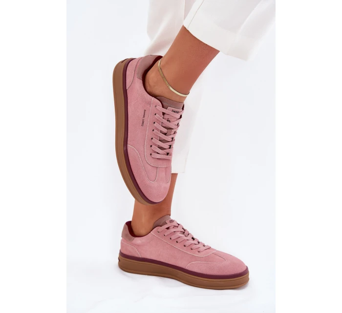 Semišové Dámské Tenisky Růžové model 21703337 - Daniel Lopez Just Dare Semišové Dámské Tenisky Růžové model 21703337 - Daniel Lopez Just Dare