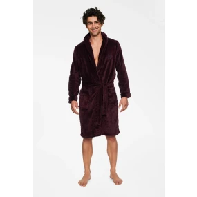 Pánský župan TRICK 40067 AW22 kaštanový - Henderson Pánský župan TRICK 40067 AW22 kaštanový - Henderson